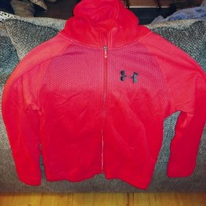 YXL Under Armour zip hoodie